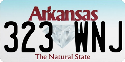 AR license plate 323WNJ