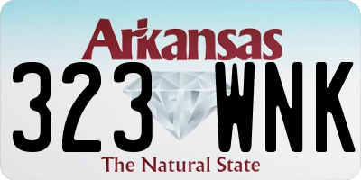 AR license plate 323WNK