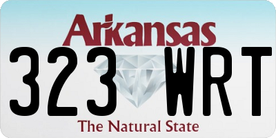AR license plate 323WRT