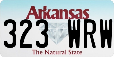 AR license plate 323WRW