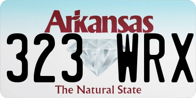 AR license plate 323WRX