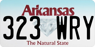 AR license plate 323WRY