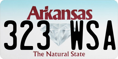 AR license plate 323WSA