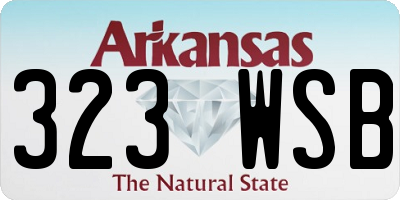 AR license plate 323WSB