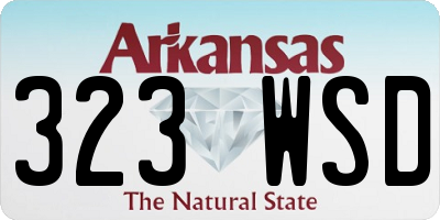AR license plate 323WSD