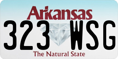 AR license plate 323WSG