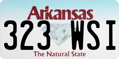 AR license plate 323WSI