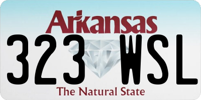 AR license plate 323WSL