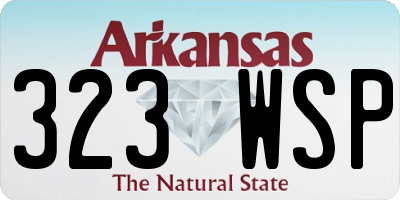 AR license plate 323WSP