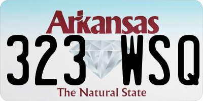 AR license plate 323WSQ
