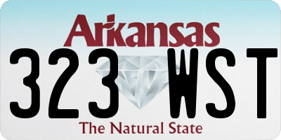 AR license plate 323WST