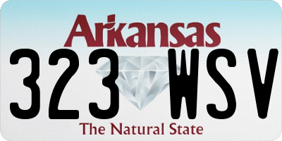 AR license plate 323WSV