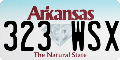 AR license plate 323WSX