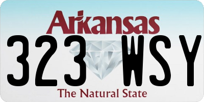 AR license plate 323WSY