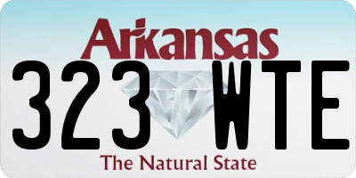 AR license plate 323WTE