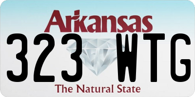 AR license plate 323WTG
