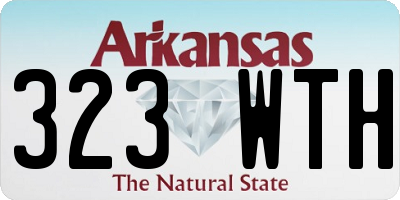 AR license plate 323WTH