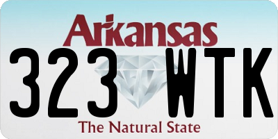 AR license plate 323WTK