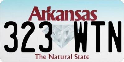 AR license plate 323WTN