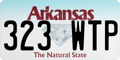 AR license plate 323WTP