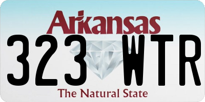 AR license plate 323WTR