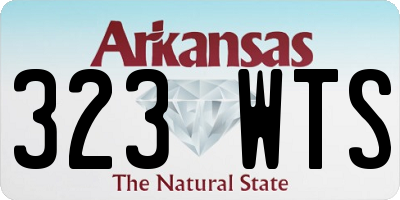 AR license plate 323WTS