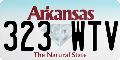 AR license plate 323WTV
