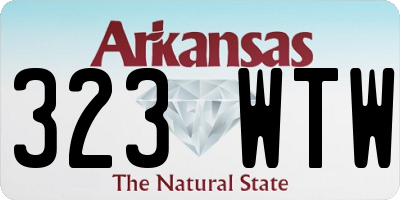 AR license plate 323WTW