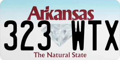 AR license plate 323WTX