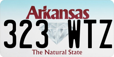 AR license plate 323WTZ