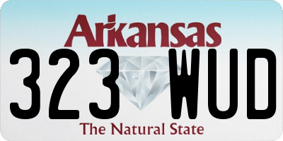 AR license plate 323WUD
