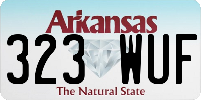 AR license plate 323WUF