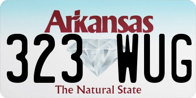 AR license plate 323WUG