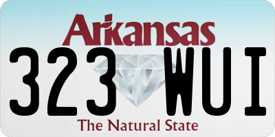 AR license plate 323WUI