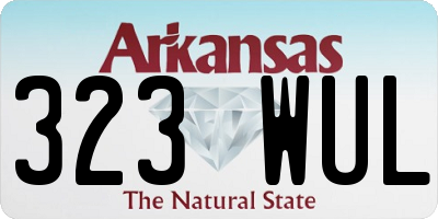 AR license plate 323WUL