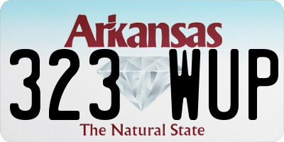 AR license plate 323WUP