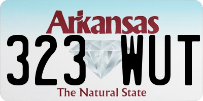 AR license plate 323WUT