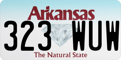 AR license plate 323WUW