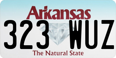 AR license plate 323WUZ