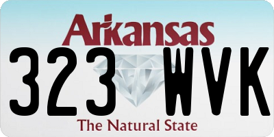 AR license plate 323WVK