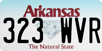 AR license plate 323WVR