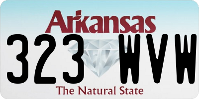 AR license plate 323WVW