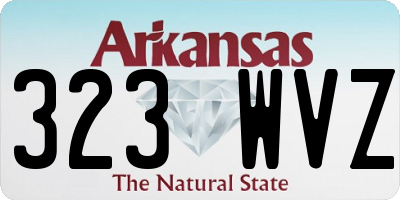 AR license plate 323WVZ
