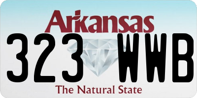 AR license plate 323WWB