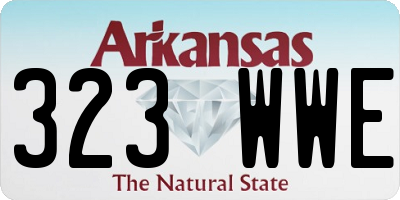 AR license plate 323WWE