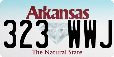 AR license plate 323WWJ