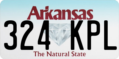 AR license plate 324KPL