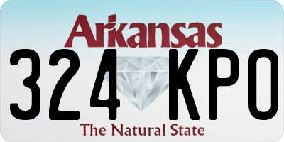 AR license plate 324KPO