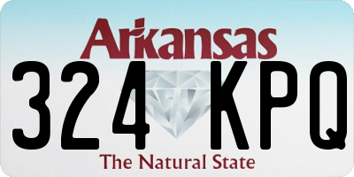 AR license plate 324KPQ