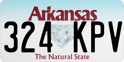 AR license plate 324KPV